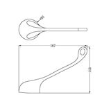 DISABLED LEVER HANDLE 150MM - Chrome (SUITS ZODIAC II MIXER)
