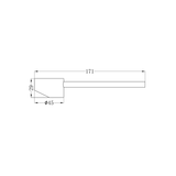 Nero Dolce Care Handle Only Handle Up - Chrome