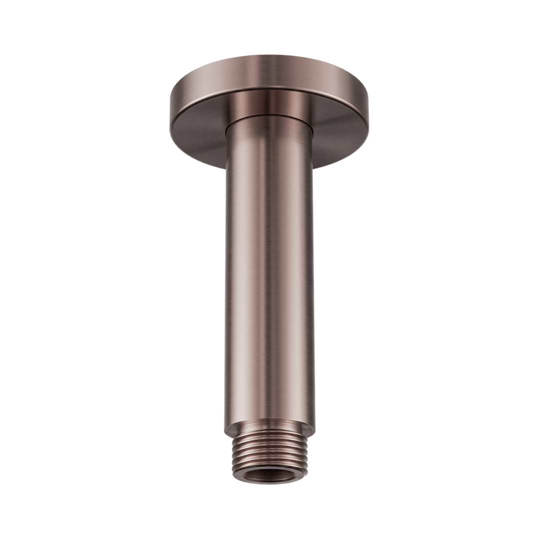 Nero Round Ceiling Arm 100Mm Length - Brushed Bronze
