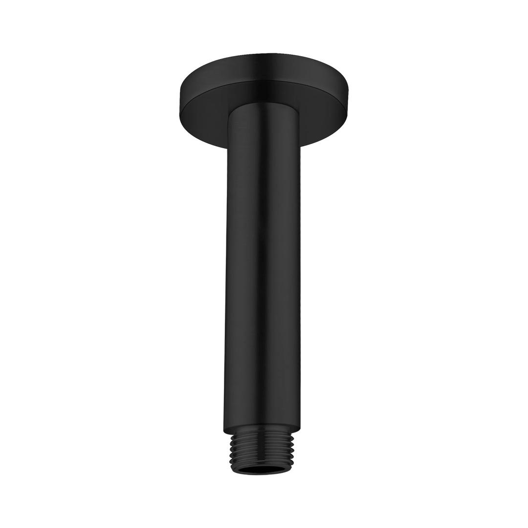 Nero Round Ceiling Arm 100Mm Length - Matte Black