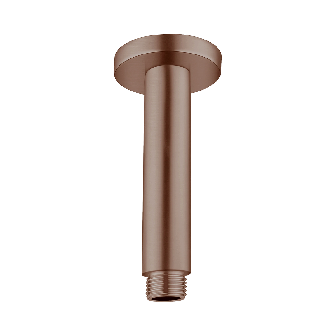Nero Round Ceiling Arm 150Mm Length - Brushed Bronze