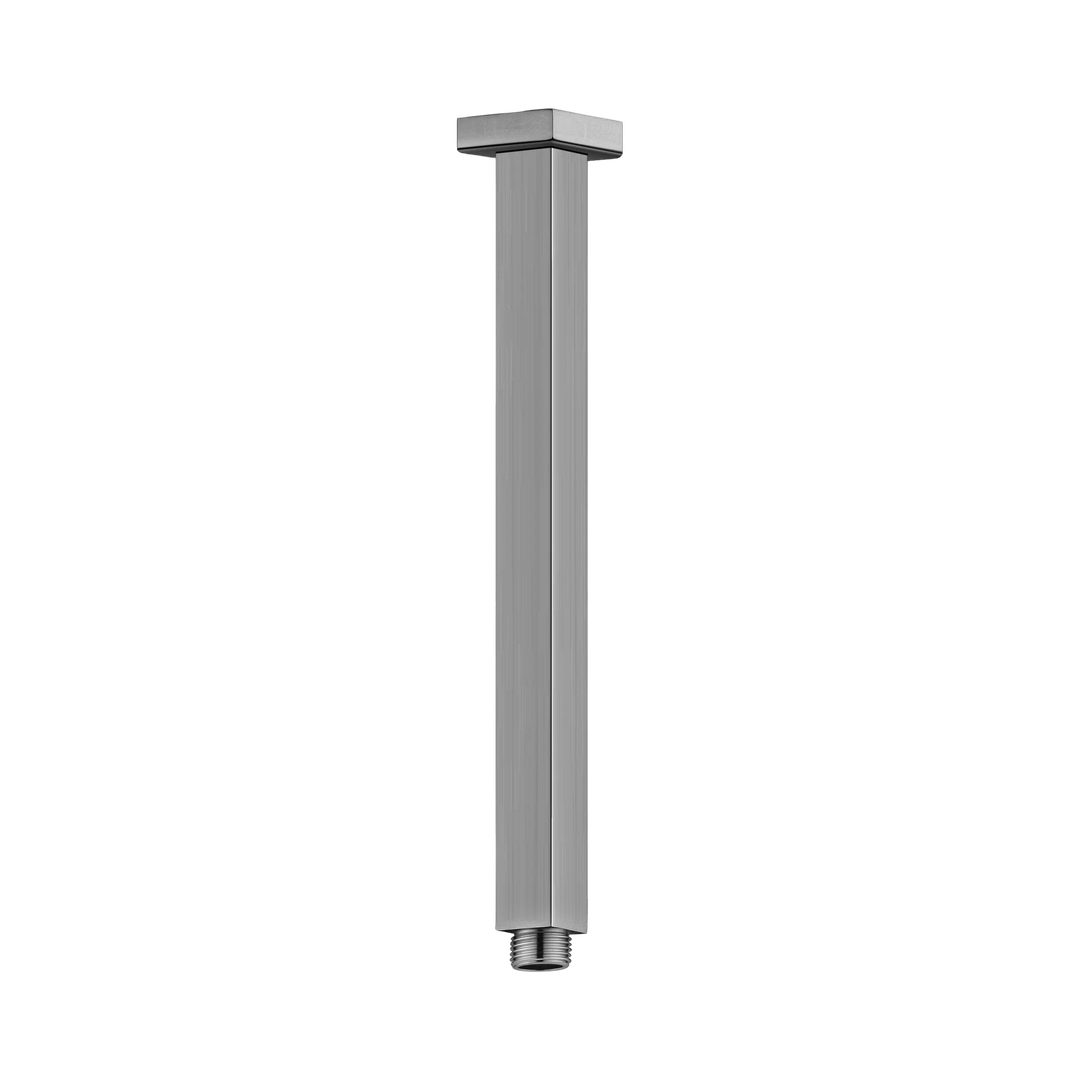 Nero Square Ceiling Arm 300Mm Length - Gunmetal