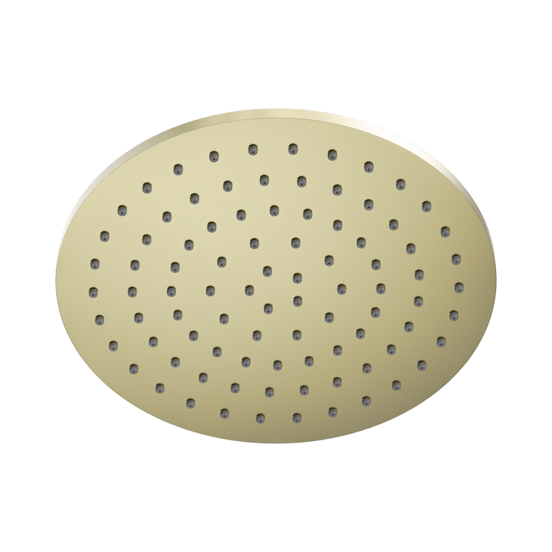 Nero 250Mm Round Metal Shower Head II - Brushed Gold