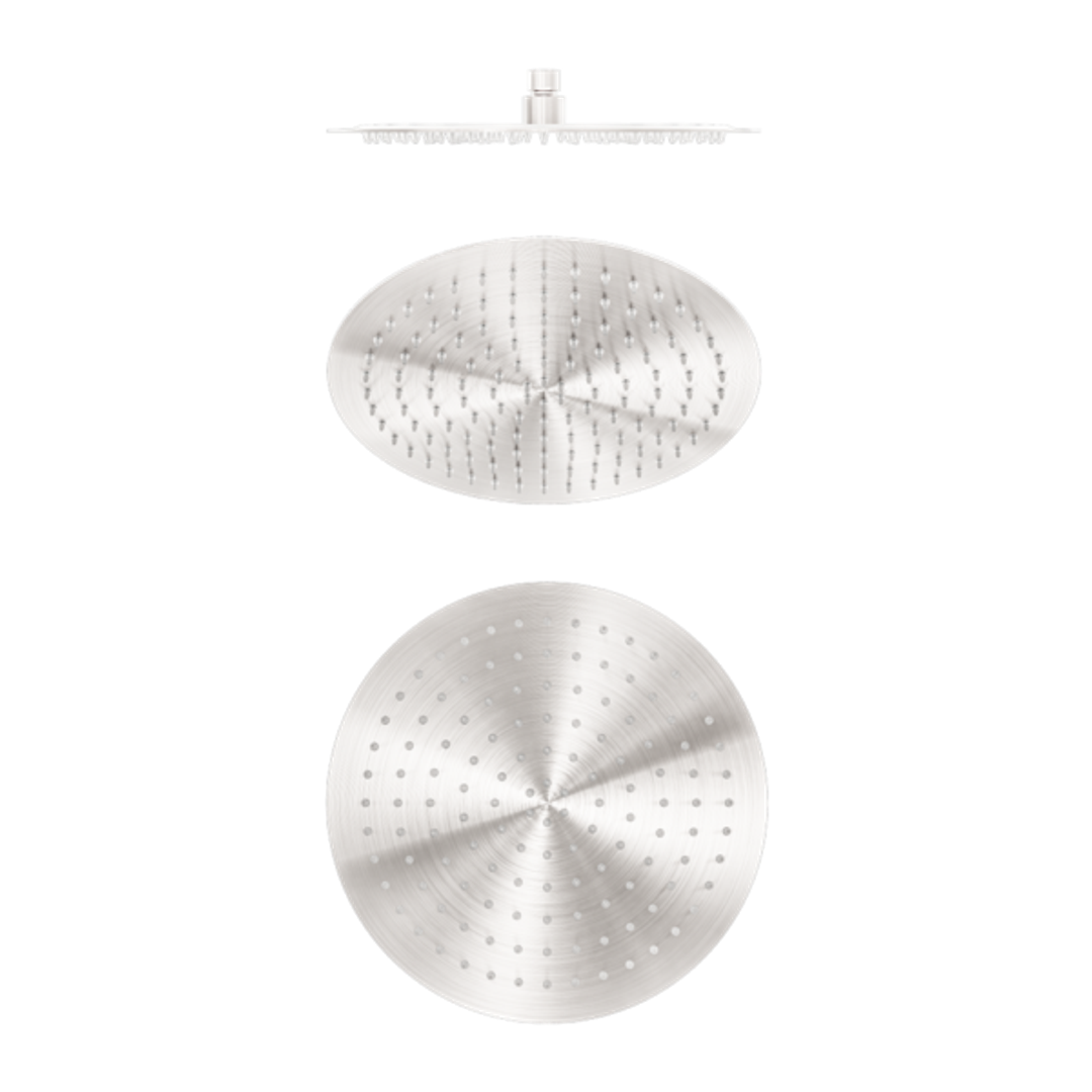 Nero Zen Ss316L 300mm Round Shower Head - Brushed Nickel