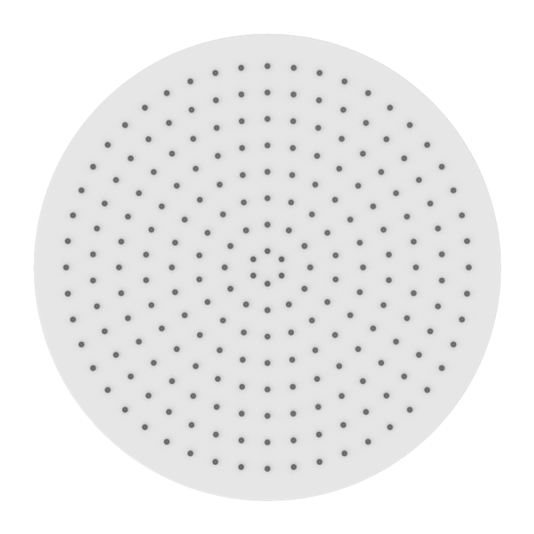 Nero Opal 250mm Air Shower Head - Matte White