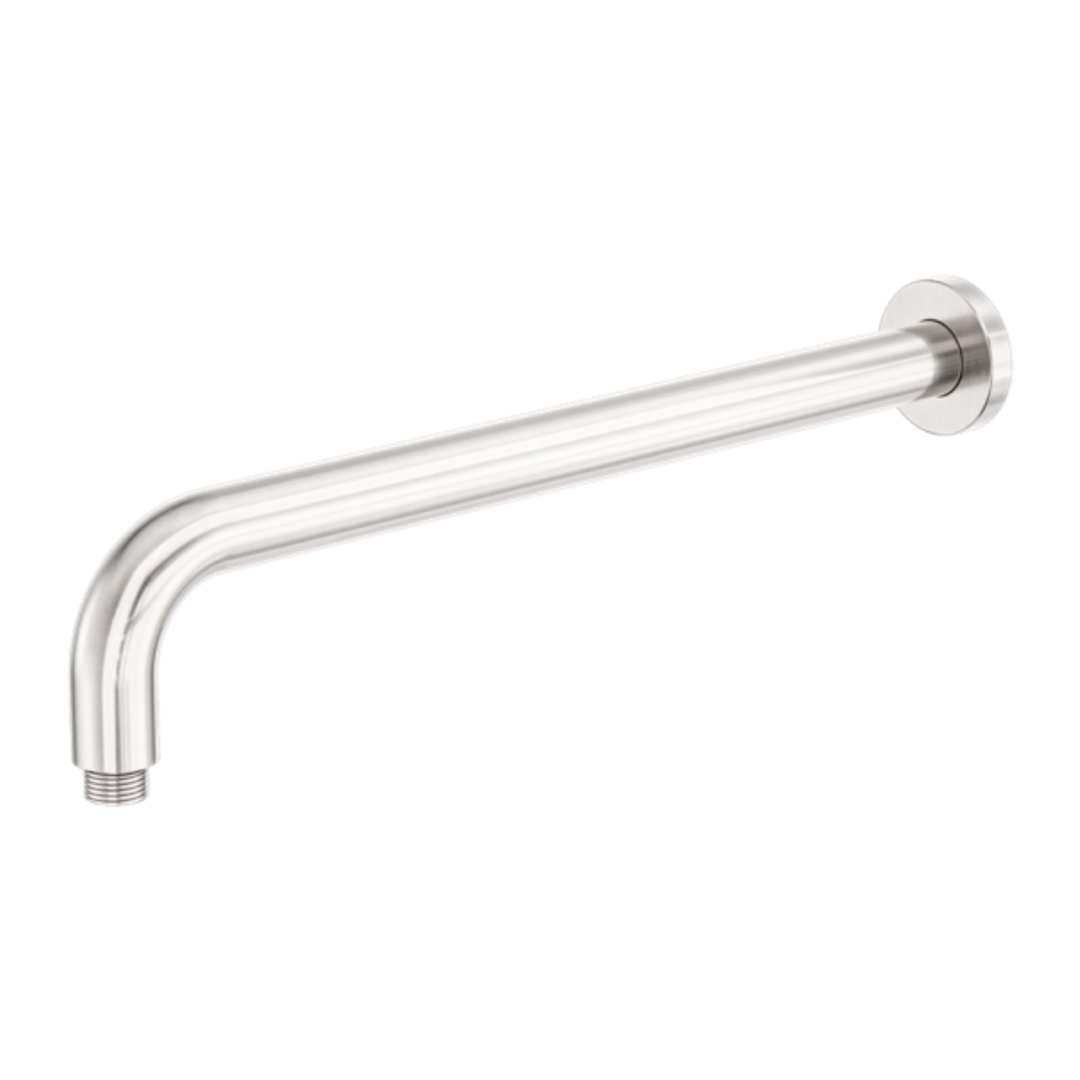 Zen Ss316L Round Nero Shower Arm 400Mm Length - Brushed Nickel