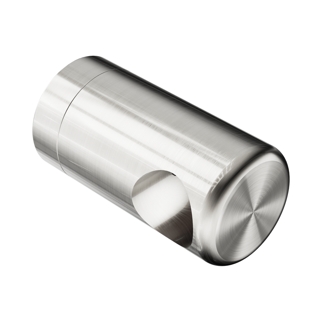 Nero Mecca Care Make Your Own 25mm Grab Rail End Bracket - Brushed Nickel