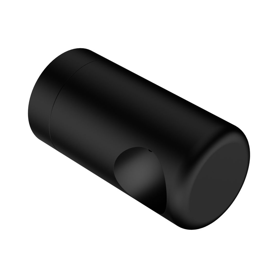 Nero Mecca Care Make Your Own 25mm Grab Rail End Bracket - Matte Black