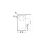 Nero Mecca Care Make Your Own 25mm Grab Rail End Bracket - Chrome