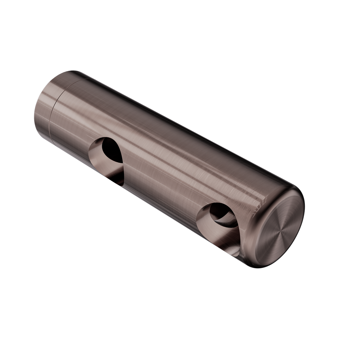 Nero Mecca Care Make Your Own 25mm Grab Rail Double Towel Bracket Right - Brushed Bronze
