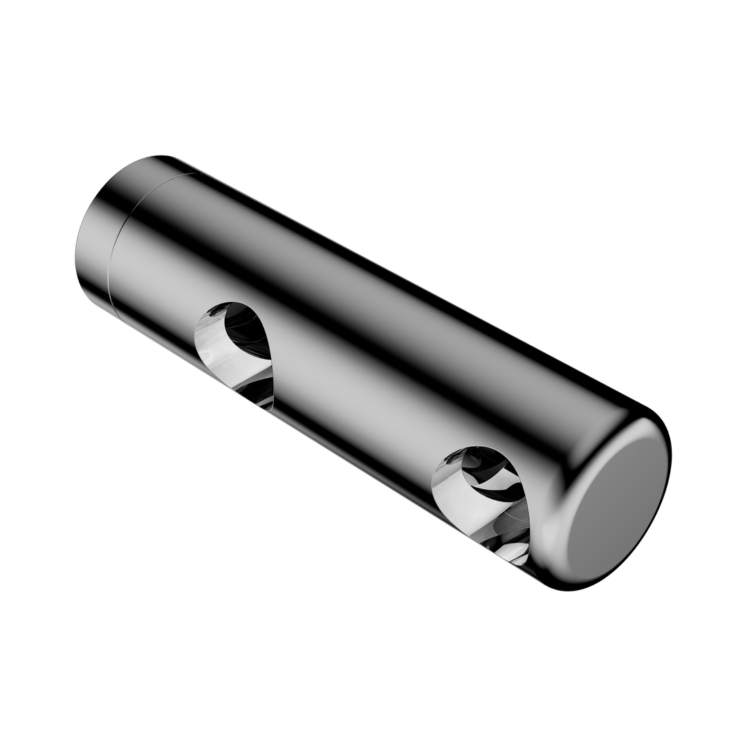 Nero Mecca Care Make Your Own 25mm Grab Rail Double Towel Bracket Right - Chrome