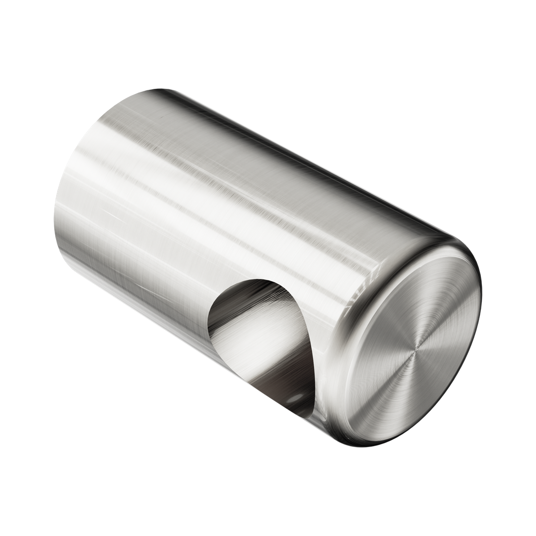 Nero Mecca Care Make Your Own 32mm Grab Rail End Bracket - Brushed Nickel