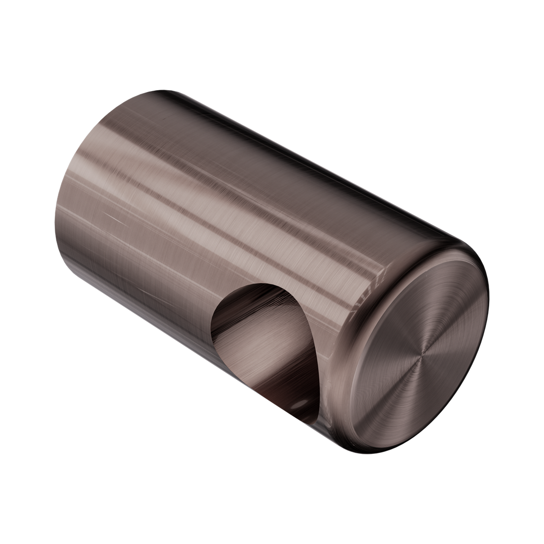 Nero Mecca Care Make Your Own 32mm Grab Rail End Bracket - Brushed Bronze