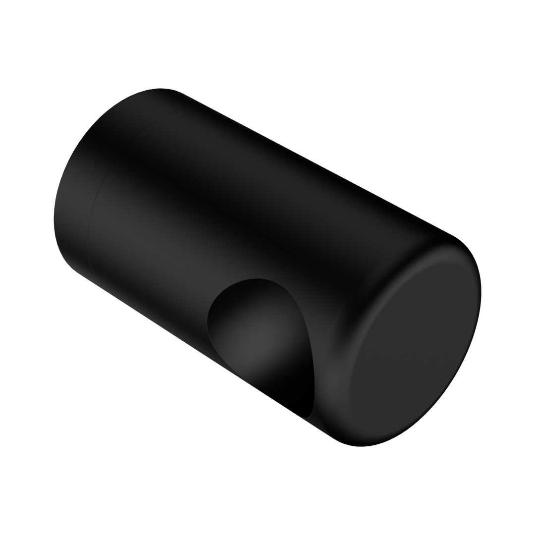 Nero Mecca Care Make Your Own 32mm Grab Rail End Bracket - Matte Black