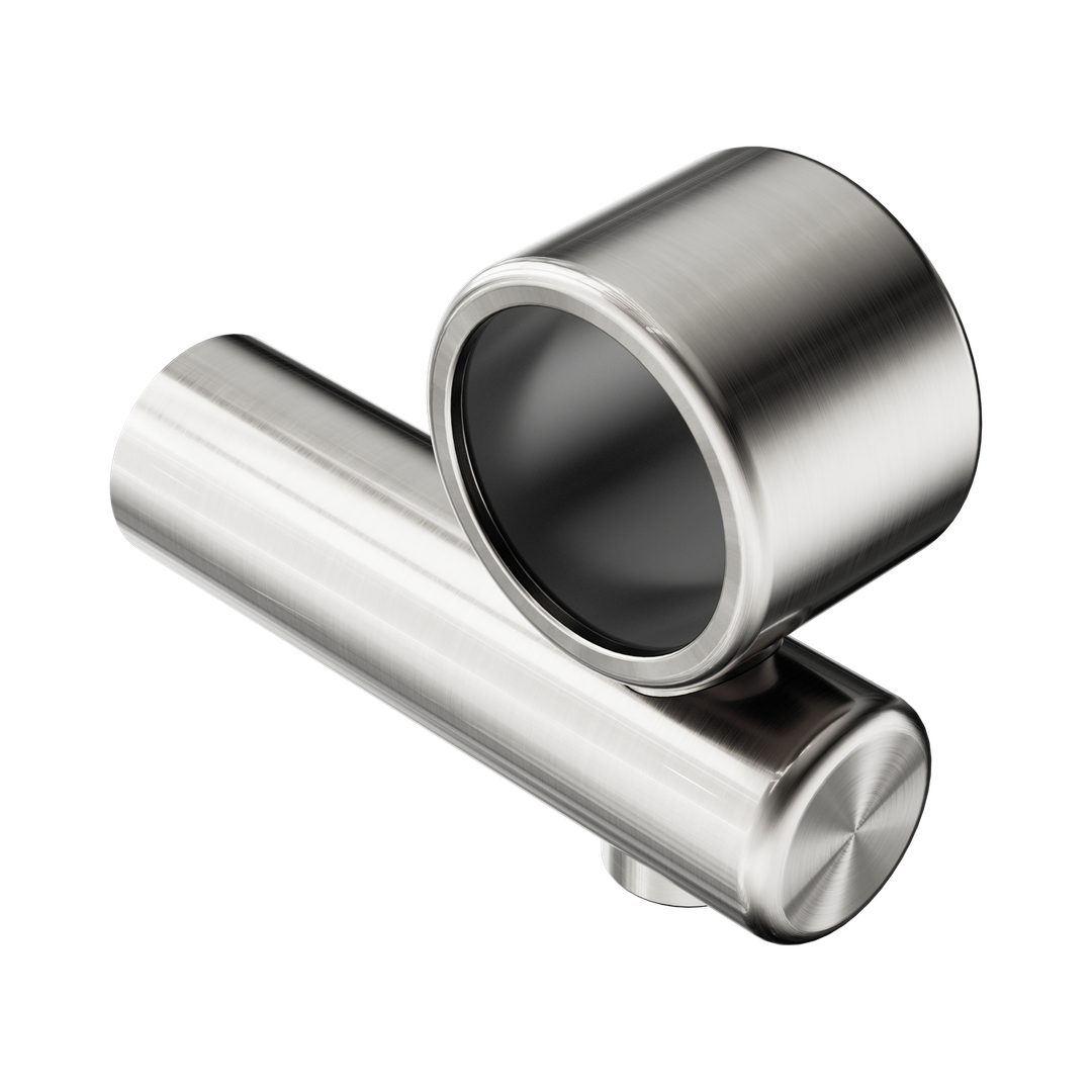 Nero Mecca Care Make Your Own 32mm Hand Rail Undermount Mid Bracket - Brushed Nickel