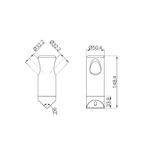 Nero Mecca Care Make Your Own 32mm Corner Wrap Bracket - Brushed Bronze