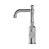 Nero York Basin Mixer With Metal Lever - Chrome