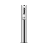 York Straight Tall Basin Nero Mixer With - White Porcelain Lever - Chrome