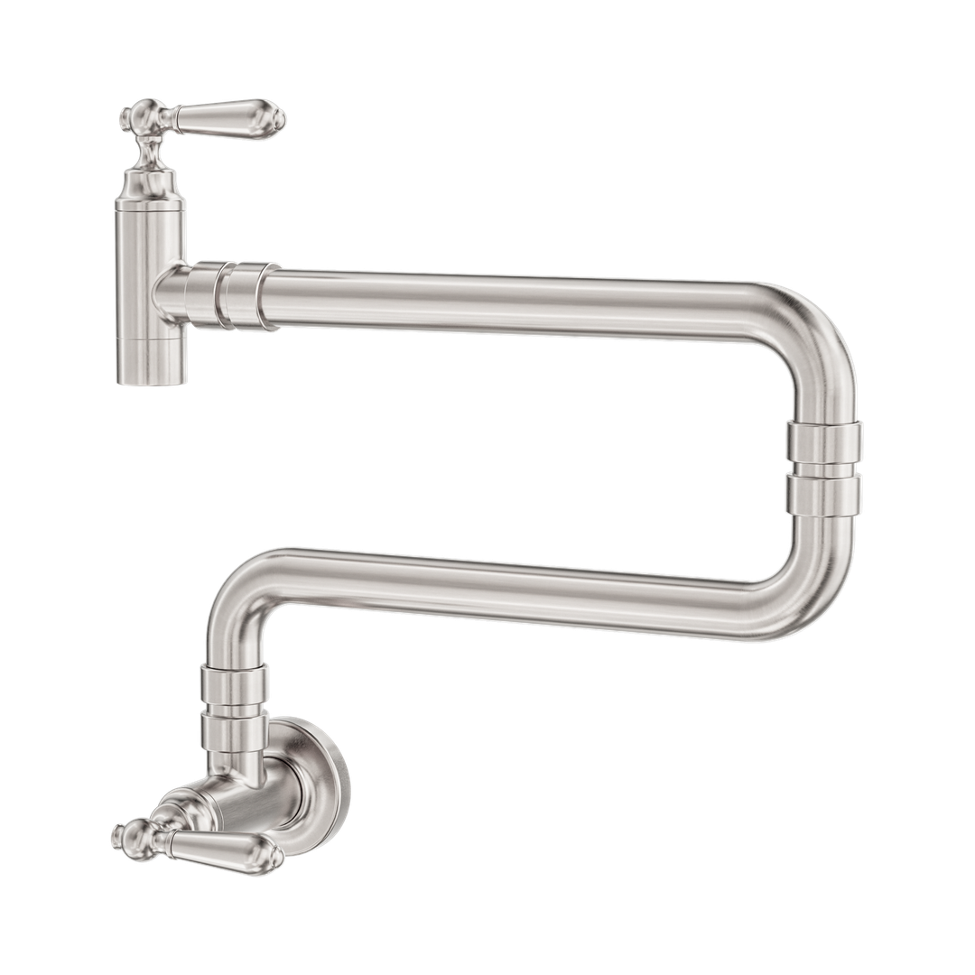 Nero York Wall Mounted Pot Filler - Brushed Nickel