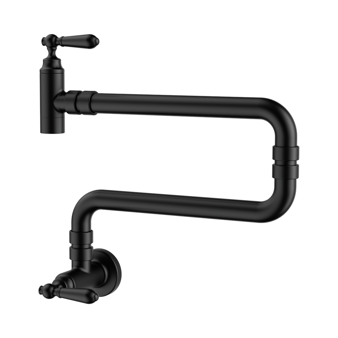Nero York Wall Mounted Pot Filler - Matte Black