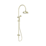 Nero York Twin Shower With Metal Hand Shower Aged Brass