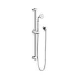 Nero York Shower Rail With White Porcelain Hand Shower - Chrome