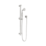 Nero York Shower Rail With Metal Hand Shower - Brushed Nickel