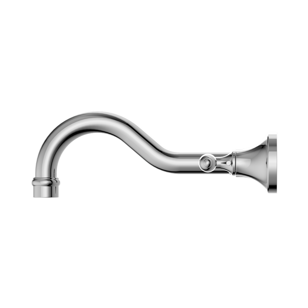 Nero York Wall Basin Set With Metal Lever - Chrome