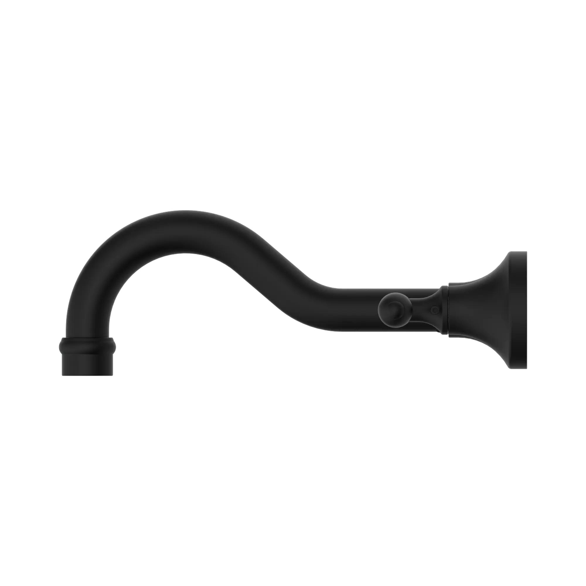 Nero York Wall Basin Set With Metal Lever - Matte Black
