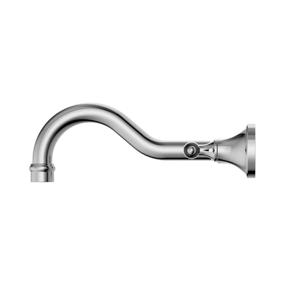 Nero York Wall Basin Set With Black Porcelain Lever - Chrome