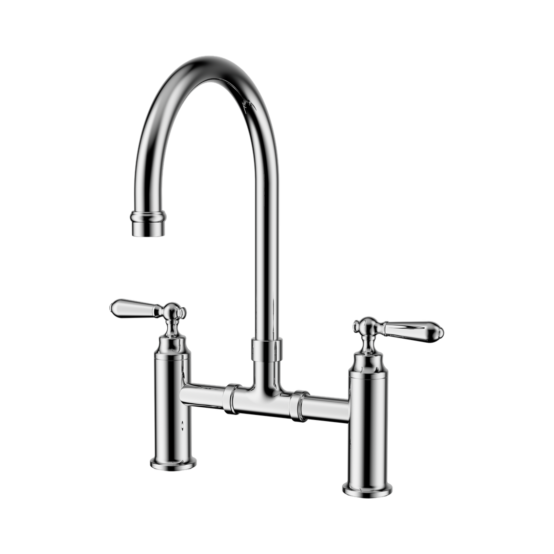 Nero York Bridge Kitchen Set - Chrome