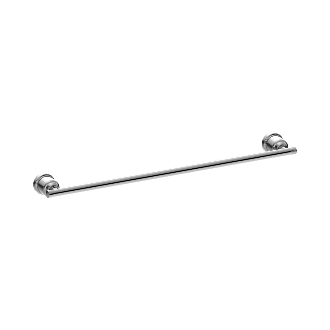 NERO YORK SINGLE TOWEL RAIL 600MM - Chrome
