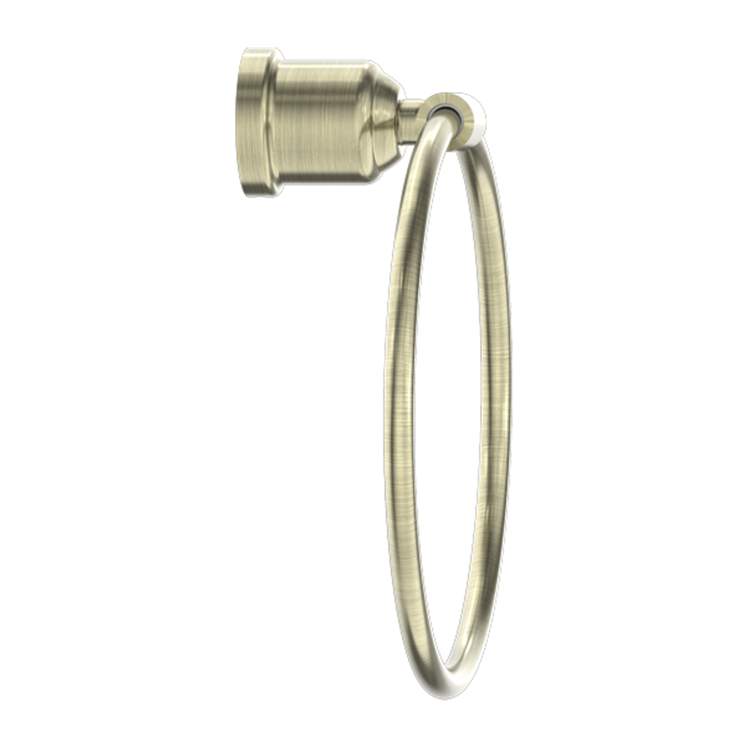 Nero York Towel Ring - Aged Brass
