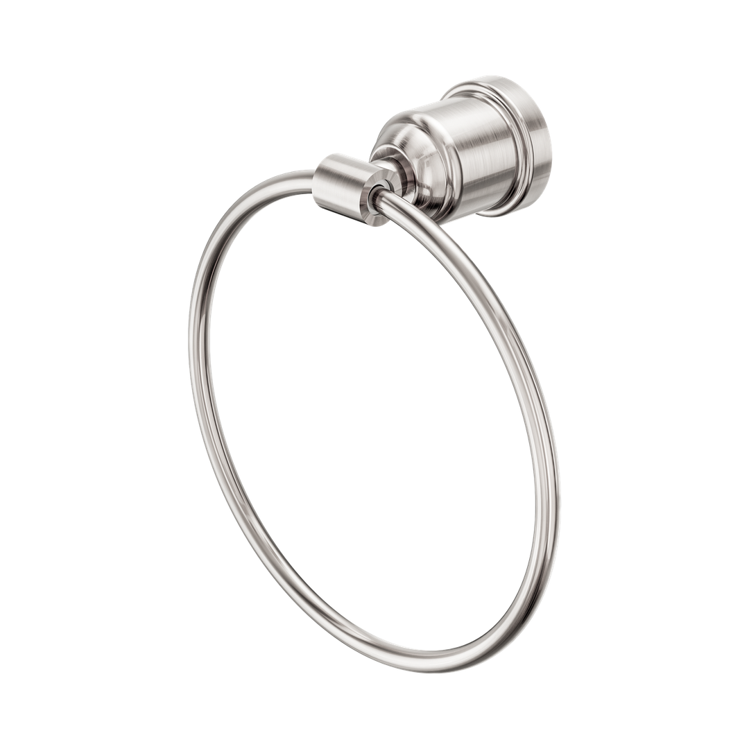 Nero York Towel Ring - Brushed Nickel