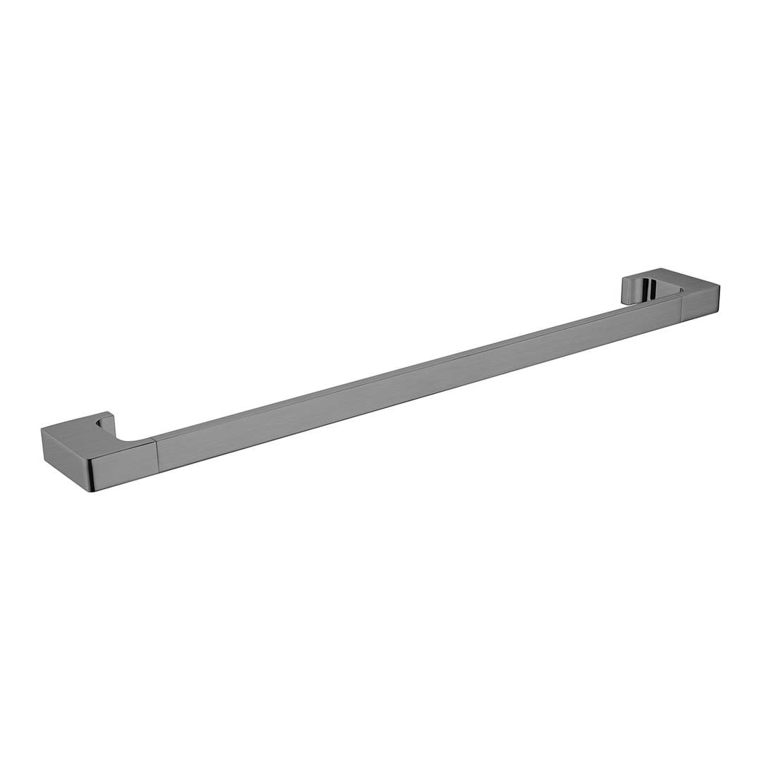 Nero Pearl/Vitra Single Towel Rail 600mm - Gunmetal Grey