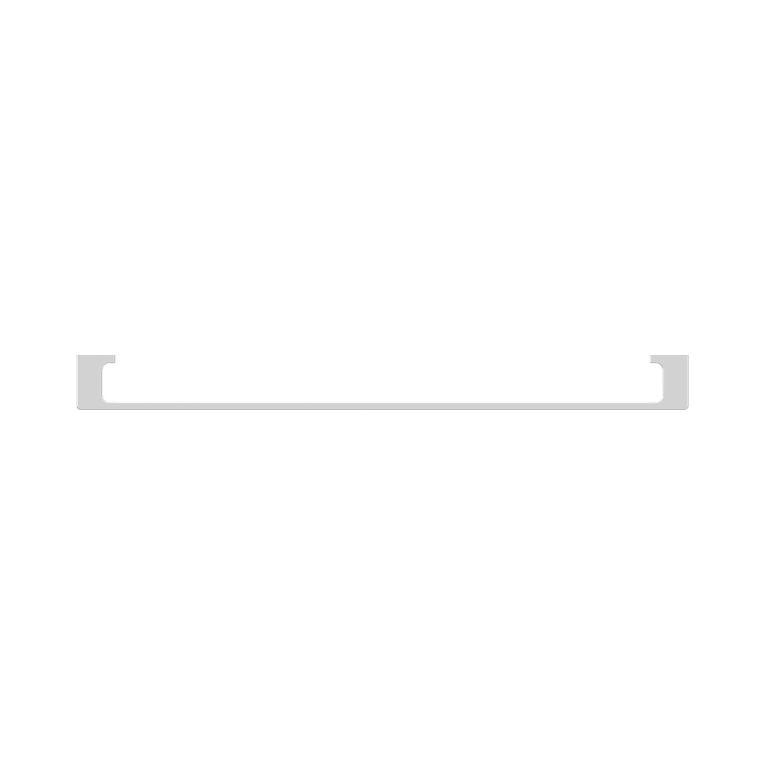 Nero Pearl/Vitra Single Towel Rail 800mm - Chrome