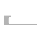 Nero Pearl Hand Towel Rail - Chrome