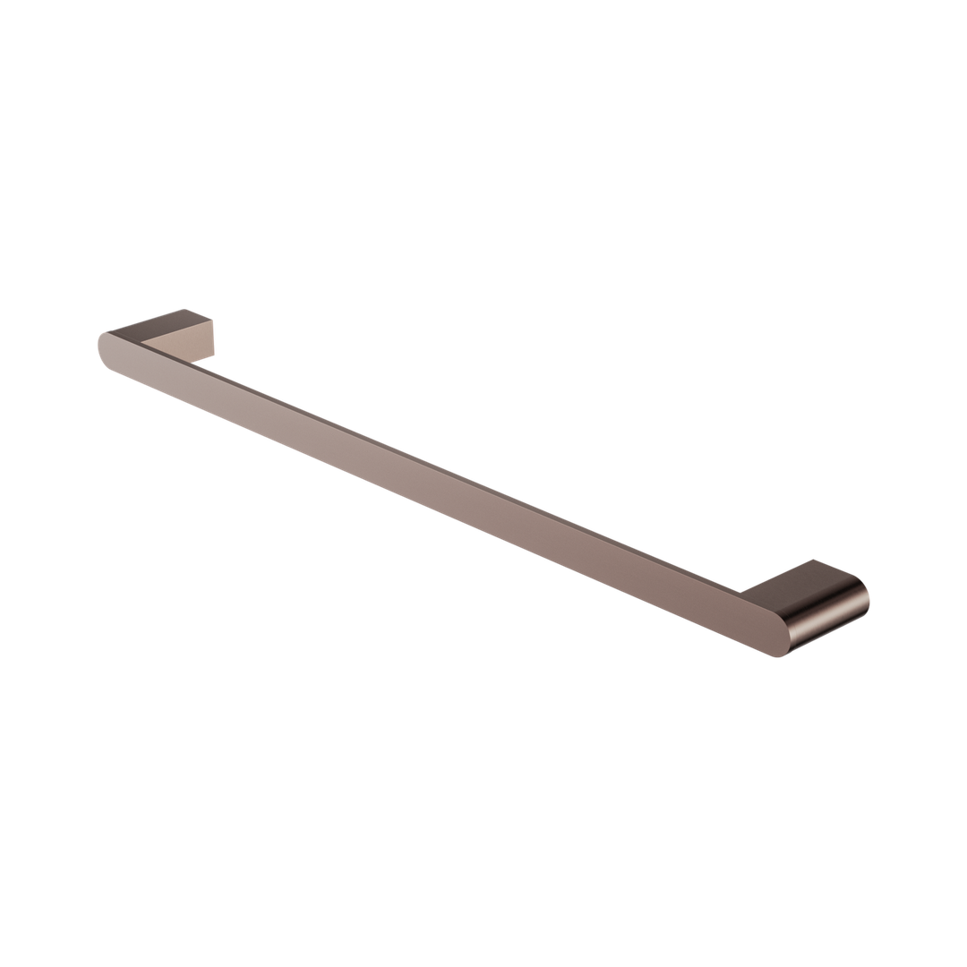 Nero Bianca Single Towel Rail 600Mm - Brushed Bronze