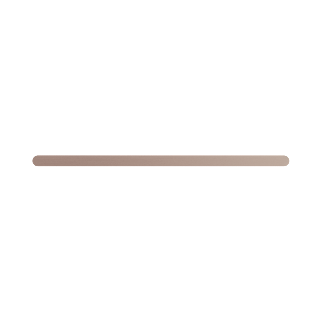 Nero Bianca Single Towel Rail 600Mm - Brushed Bronze
