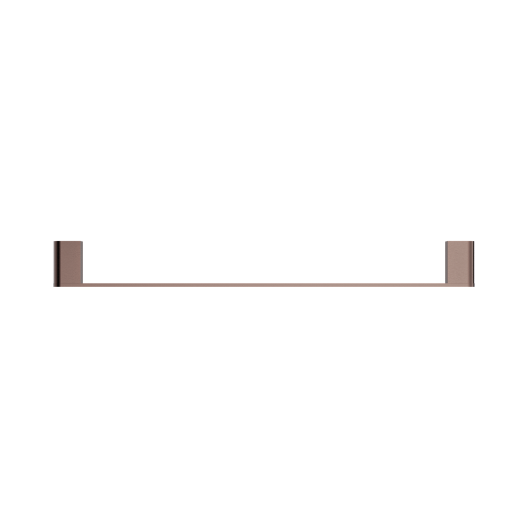 Nero Bianca Single Towel Rail 600Mm - Brushed Bronze