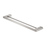 Nero Bianca Double Towel Rail 600Mm - Brushed Nickel