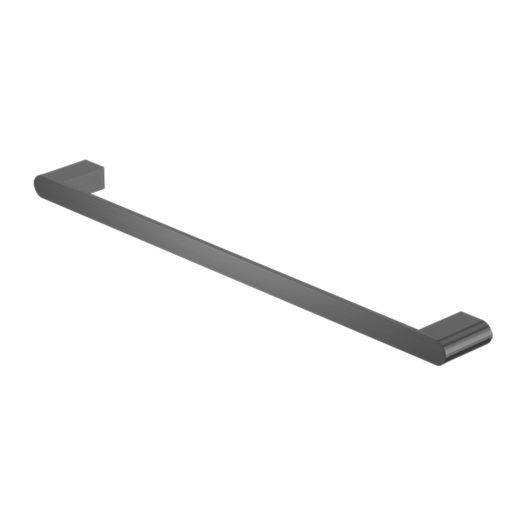 Nero Bianca Single Towel Rail 600Mm - Gunmetal