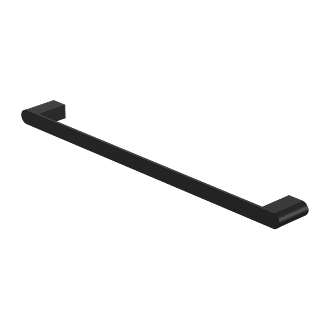 Nero Bianca Single Towel Rail 600Mm - Matte Black