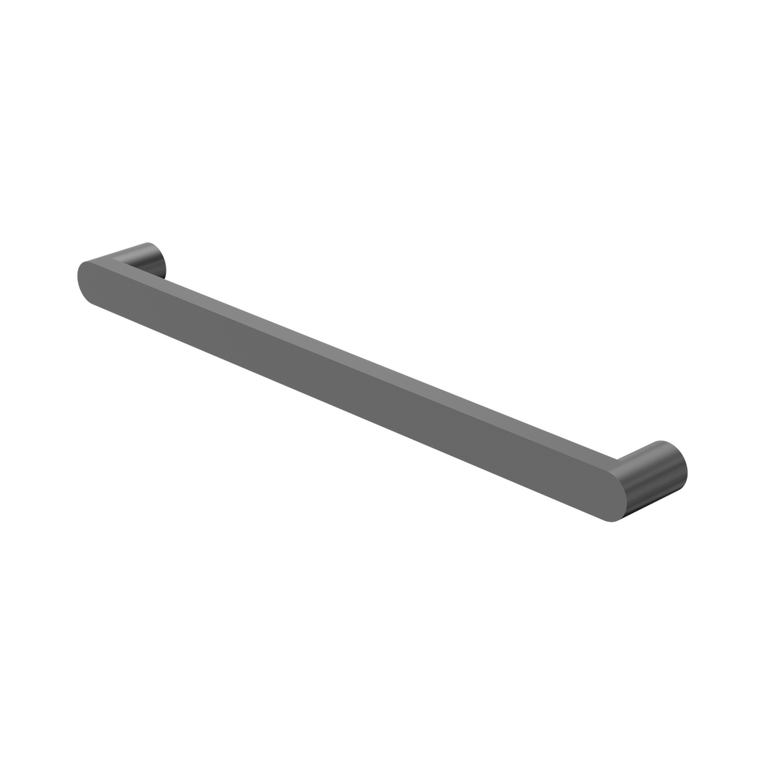 Nero Bianca 240V Single Heated Towel Rail - Gunmetal