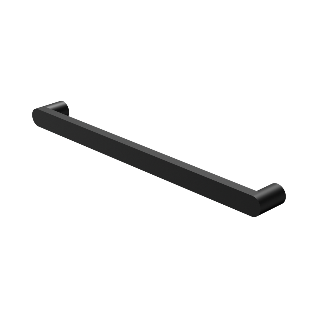 Nero Bianca 240V Single Heated Towel Rail - Matte Black