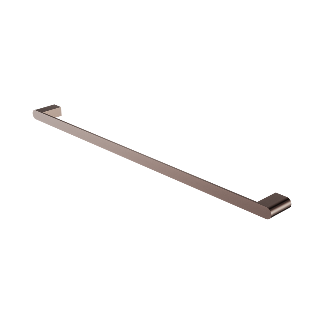 Nero Bianca Single Towel Rail 800Mm - Brushed Bronze