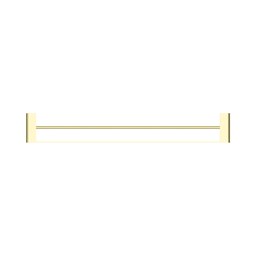 Nero Bianca Double Towel Rail 800Mm - Brushed Gold