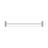 Nero Bianca Double Towel Rail 800Mm - Chrome