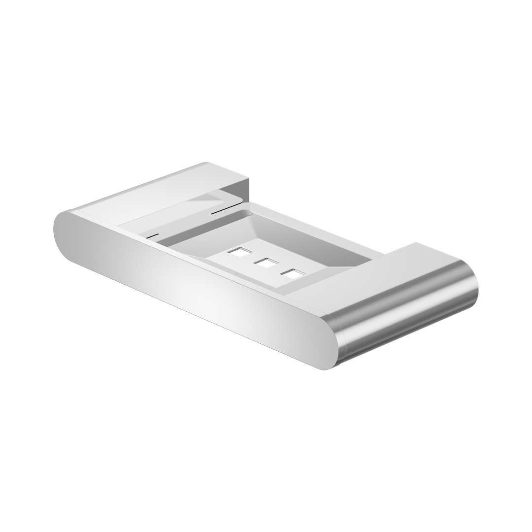 Nero Bianca Soap Dish Holder - Chrome
