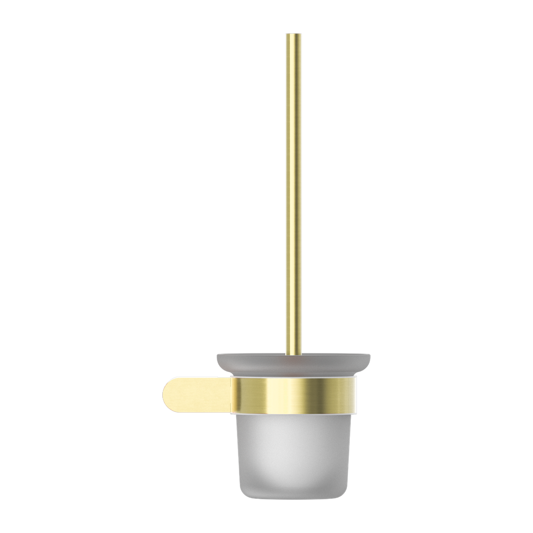 Nero Bianca Toilet Brush Holder - Brushed Gold